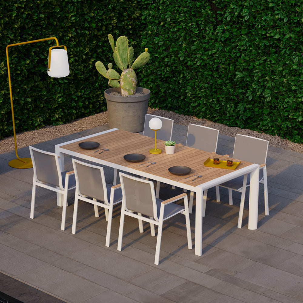 Vydel Outdoor Dining Table - 2.2m (White)