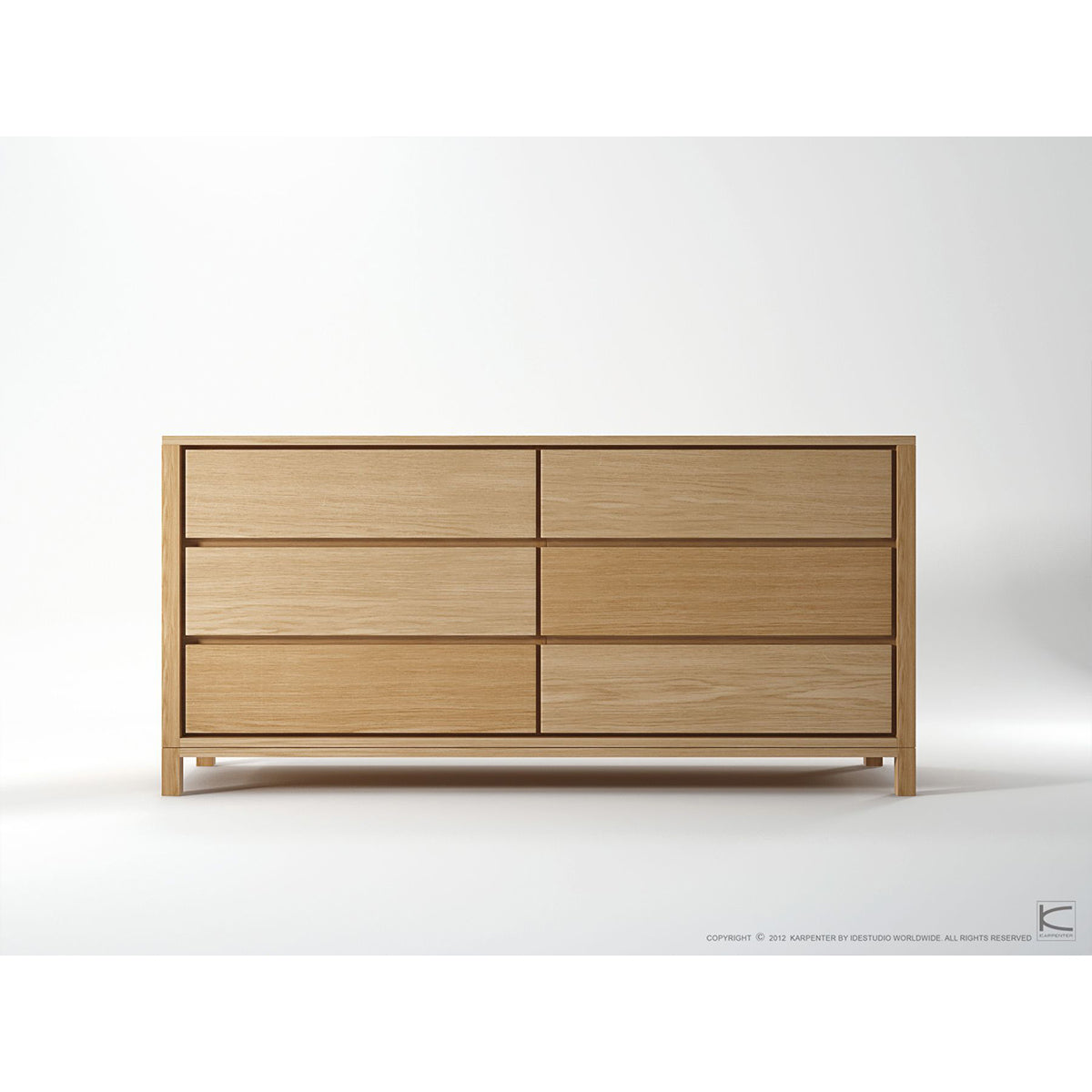 Solid Chest of Drawers - Large (European Oak).