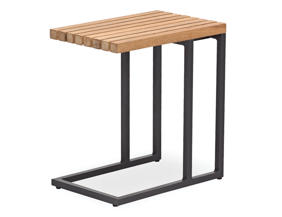 Cube Outdoor Side Table - Black