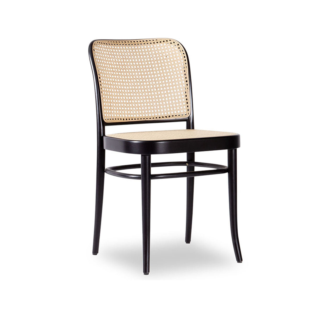 811 Hoffmann Chair - Cane Seat/Cane Backrest (Black Stain).