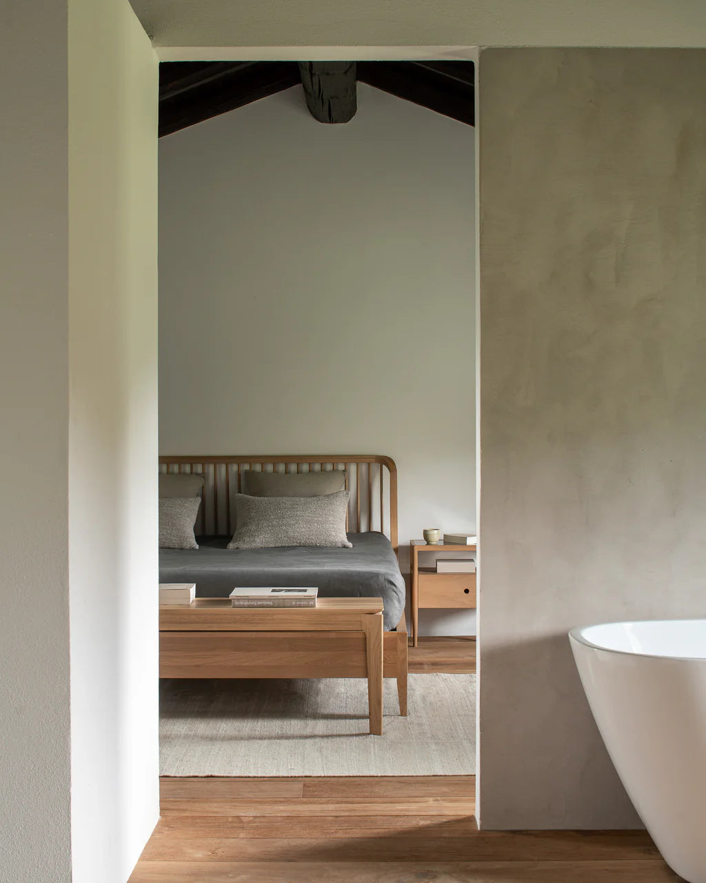 Spindle Bedside Table