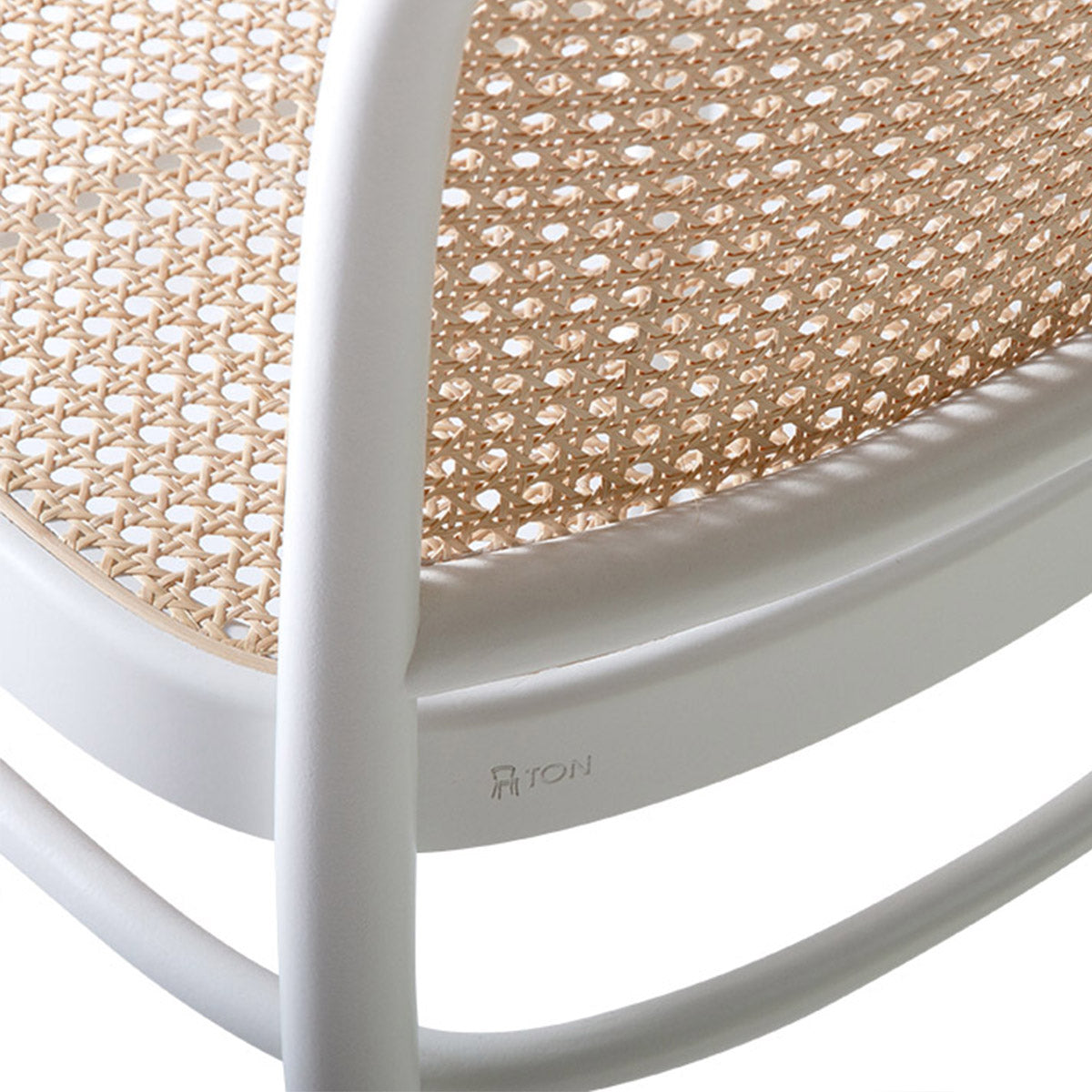 811 Hoffmann Chair - Cane Seat/Cane Backrest (White).