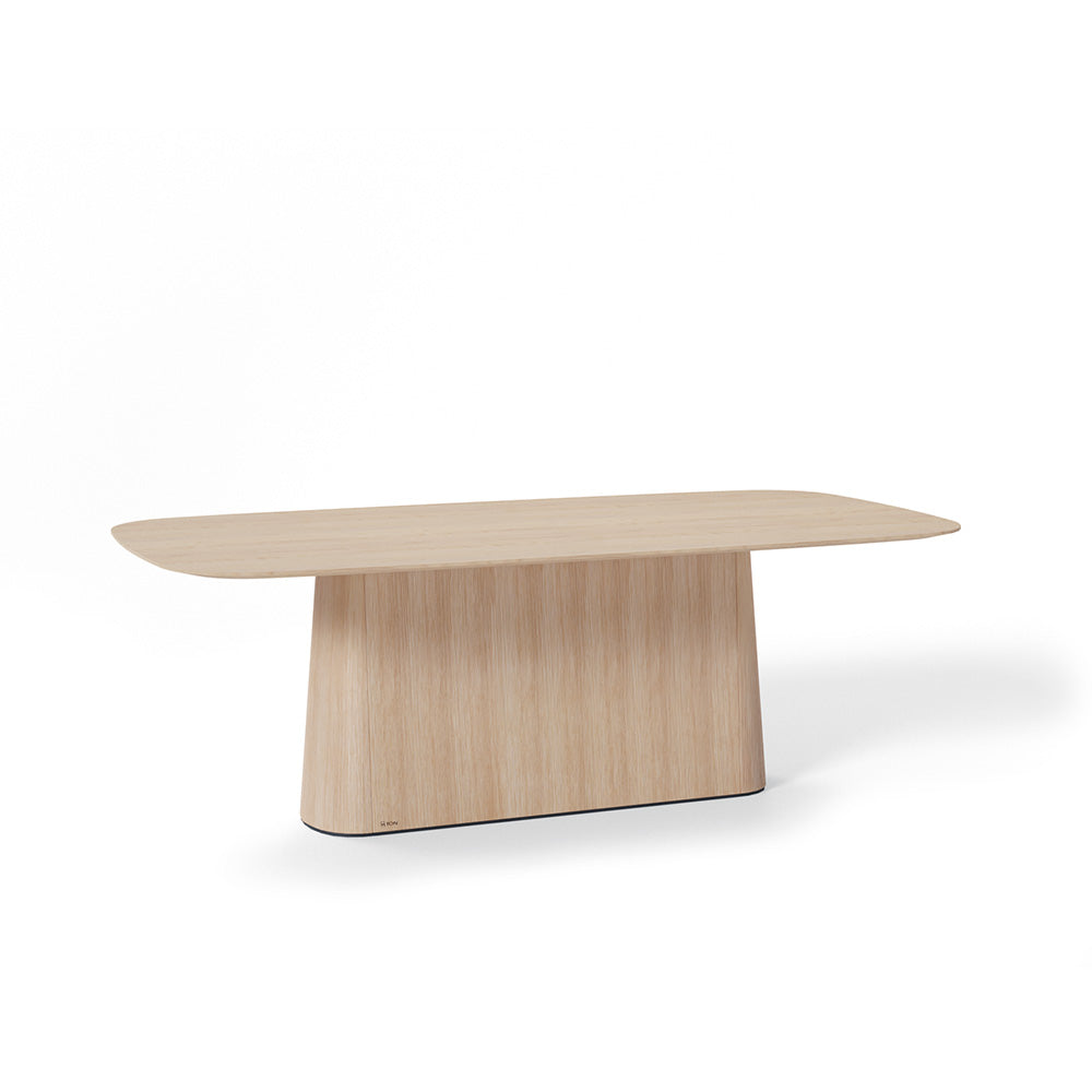 P.O.V. Table 465 - Rectangle - Heavily Rounded Corners - European Oak