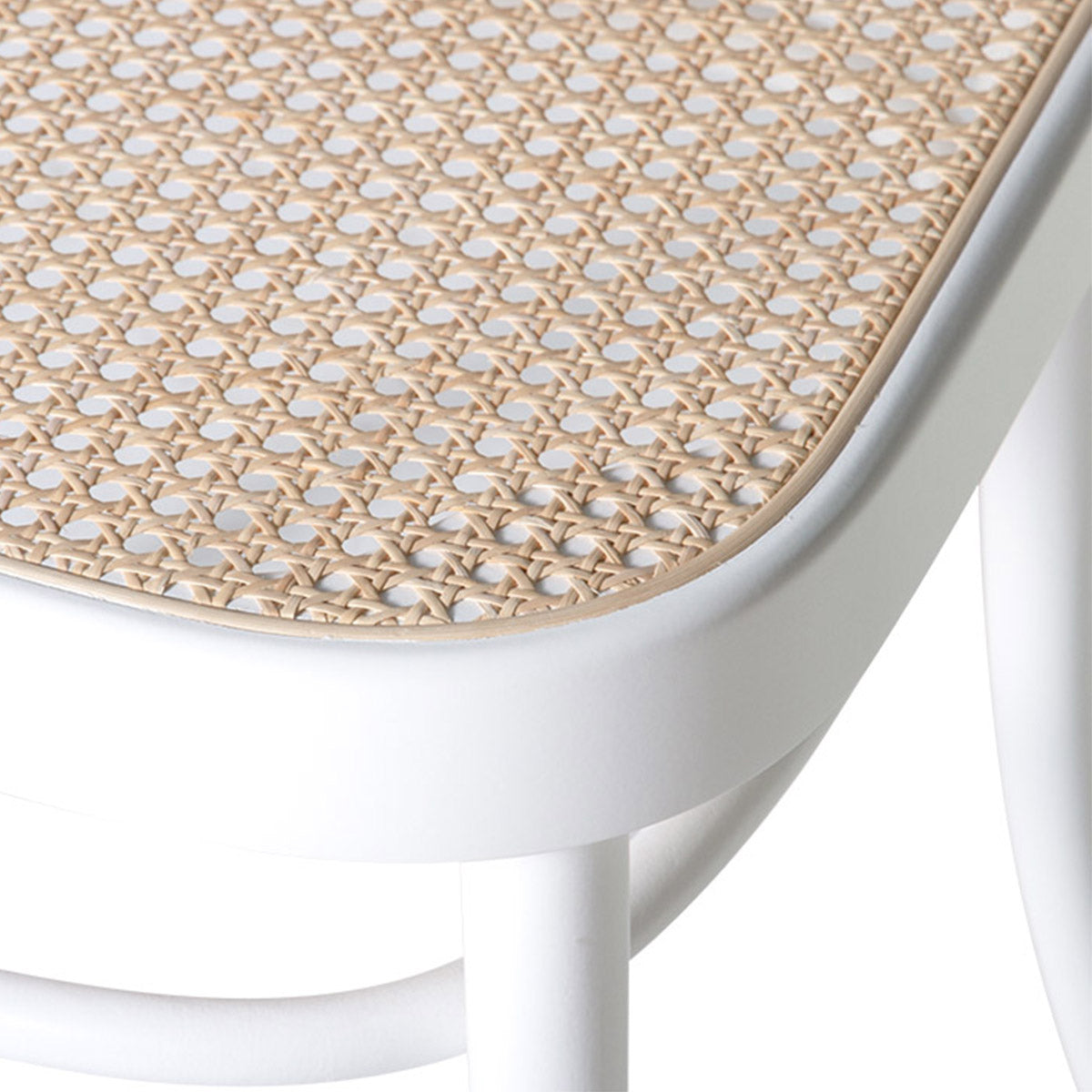 811 Hoffmann Chair - Cane Seat/Cane Backrest (White).