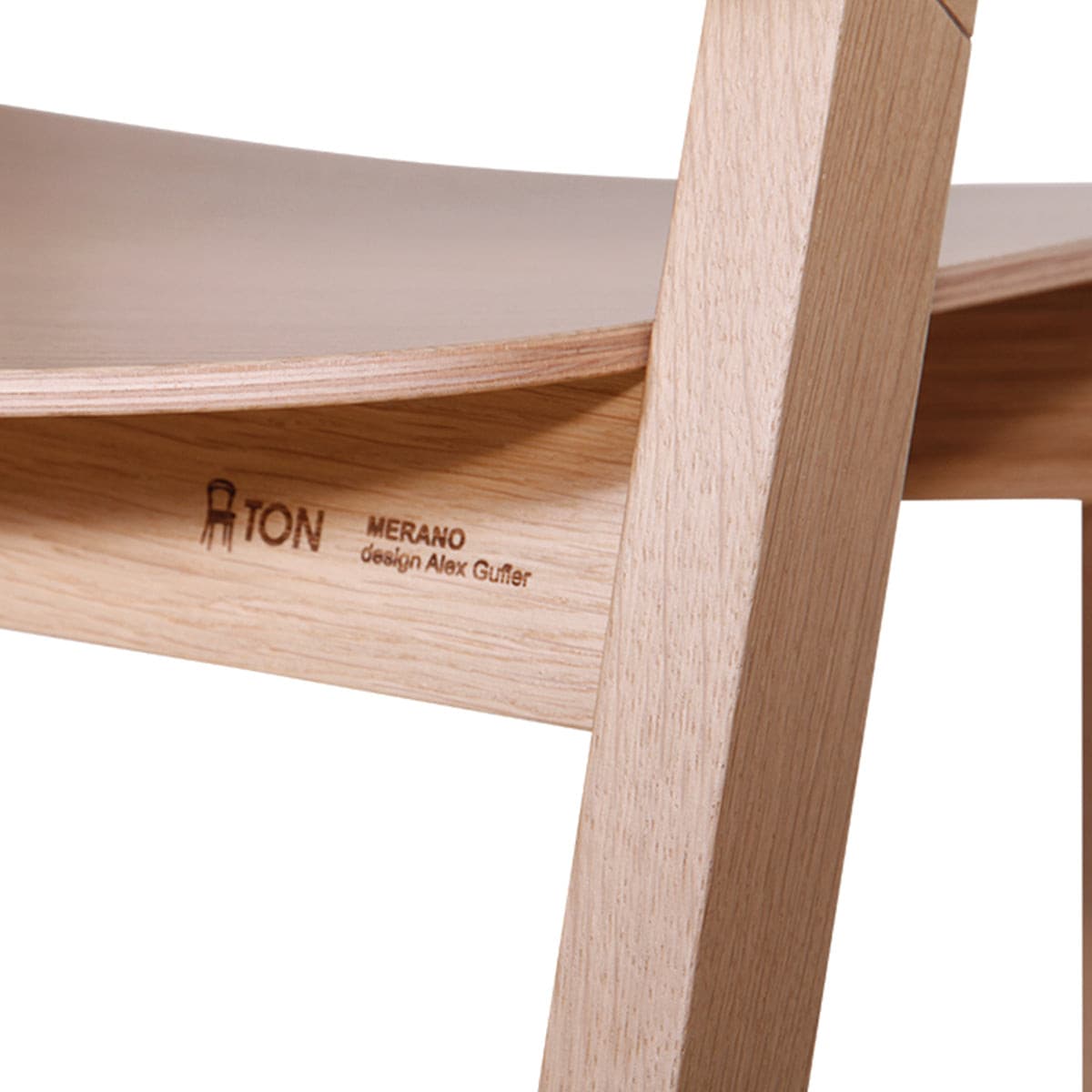 Merano Bar Stool (Natural Oak).