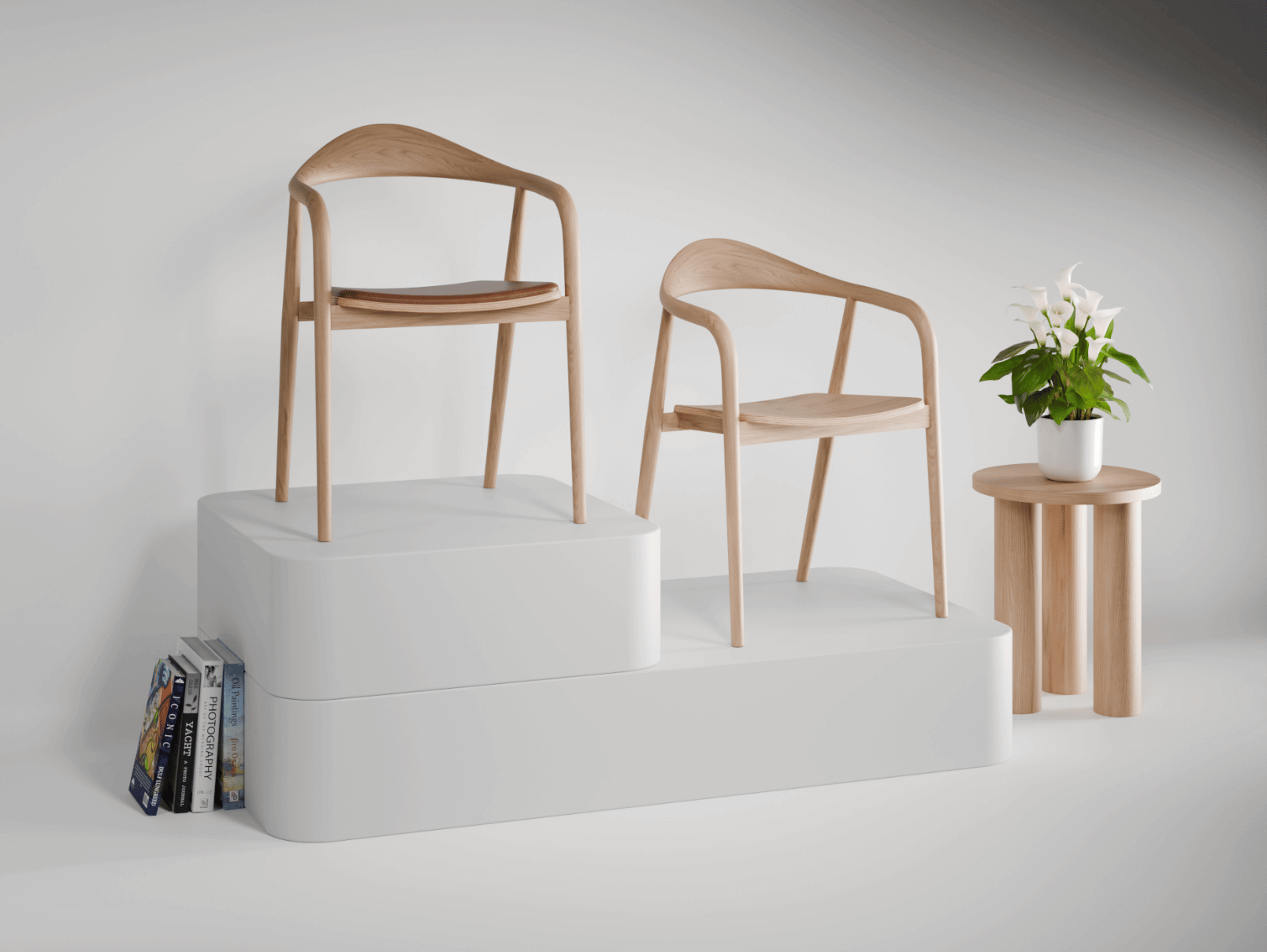 Arki Dining Armchair - Natural Ash