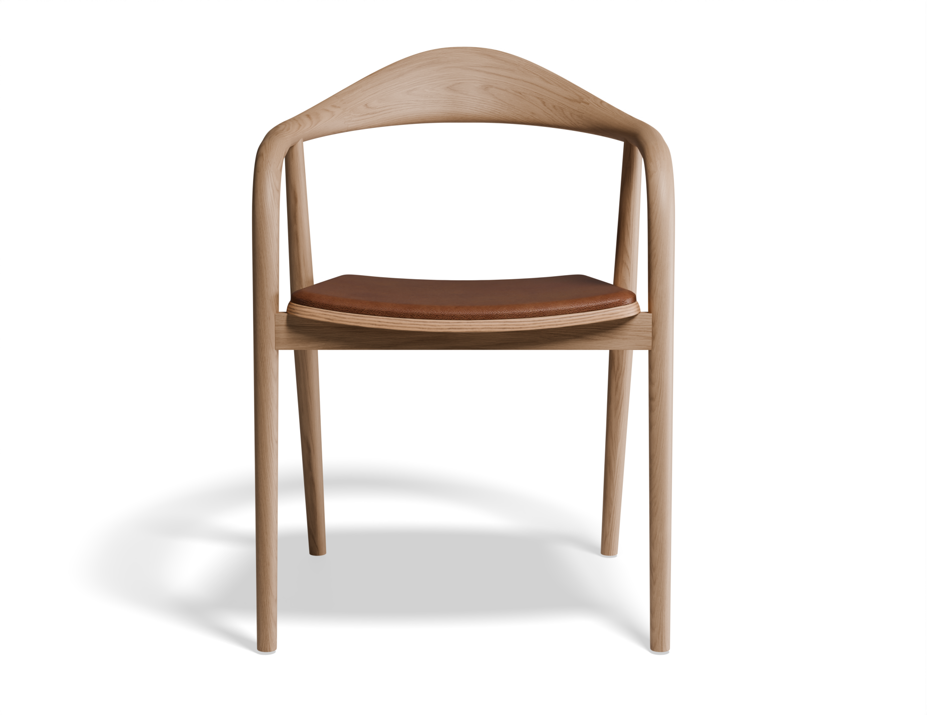 Arki Dining Armchair - Natural Ash with Pad