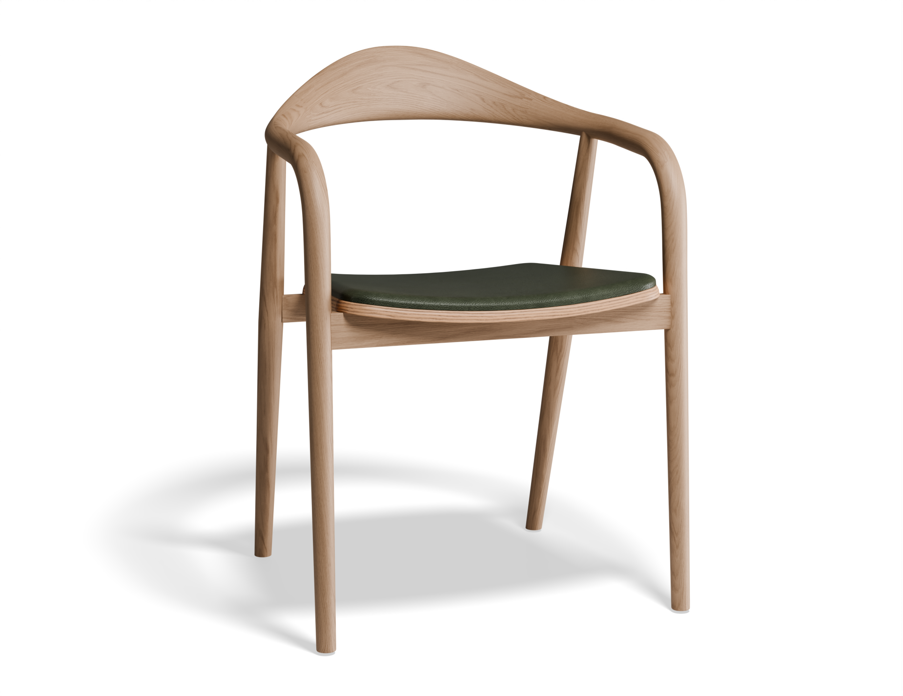 Arki Dining Armchair - Natural Ash with Pad