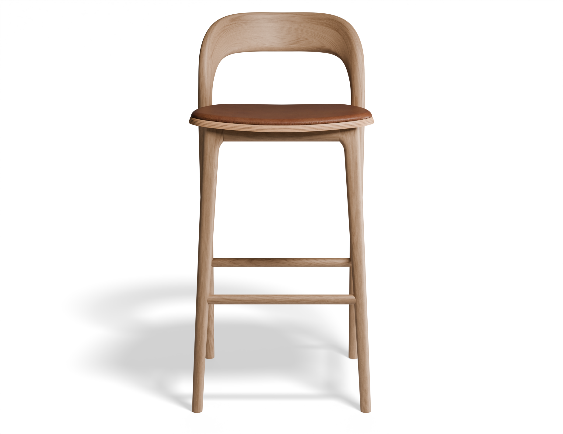 Mia Bar Stool - Natural with Pad