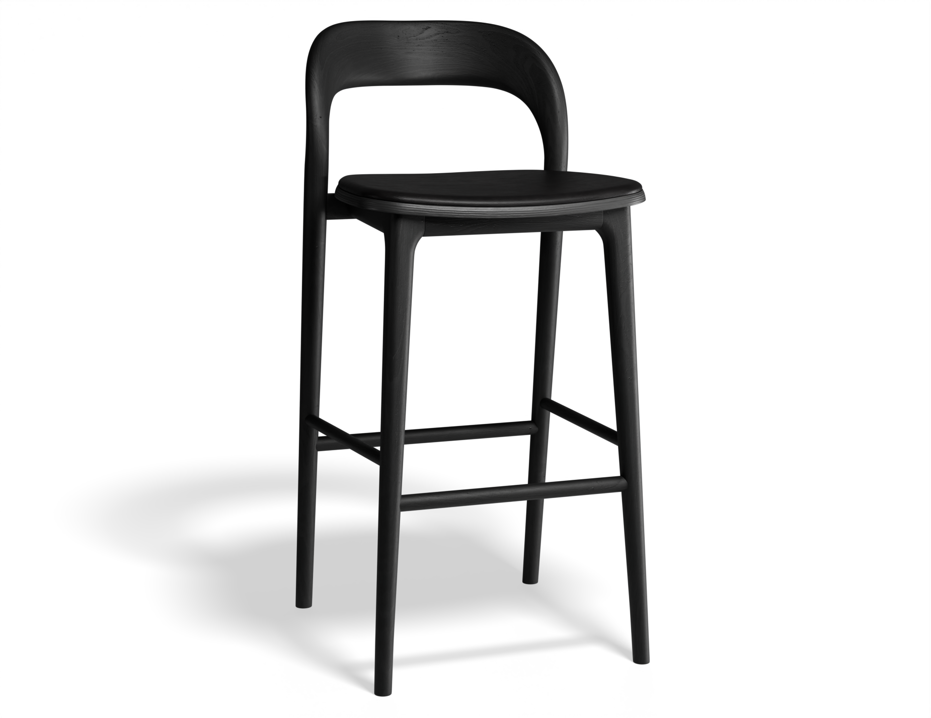 Mia Bar Stool - Black with Pad