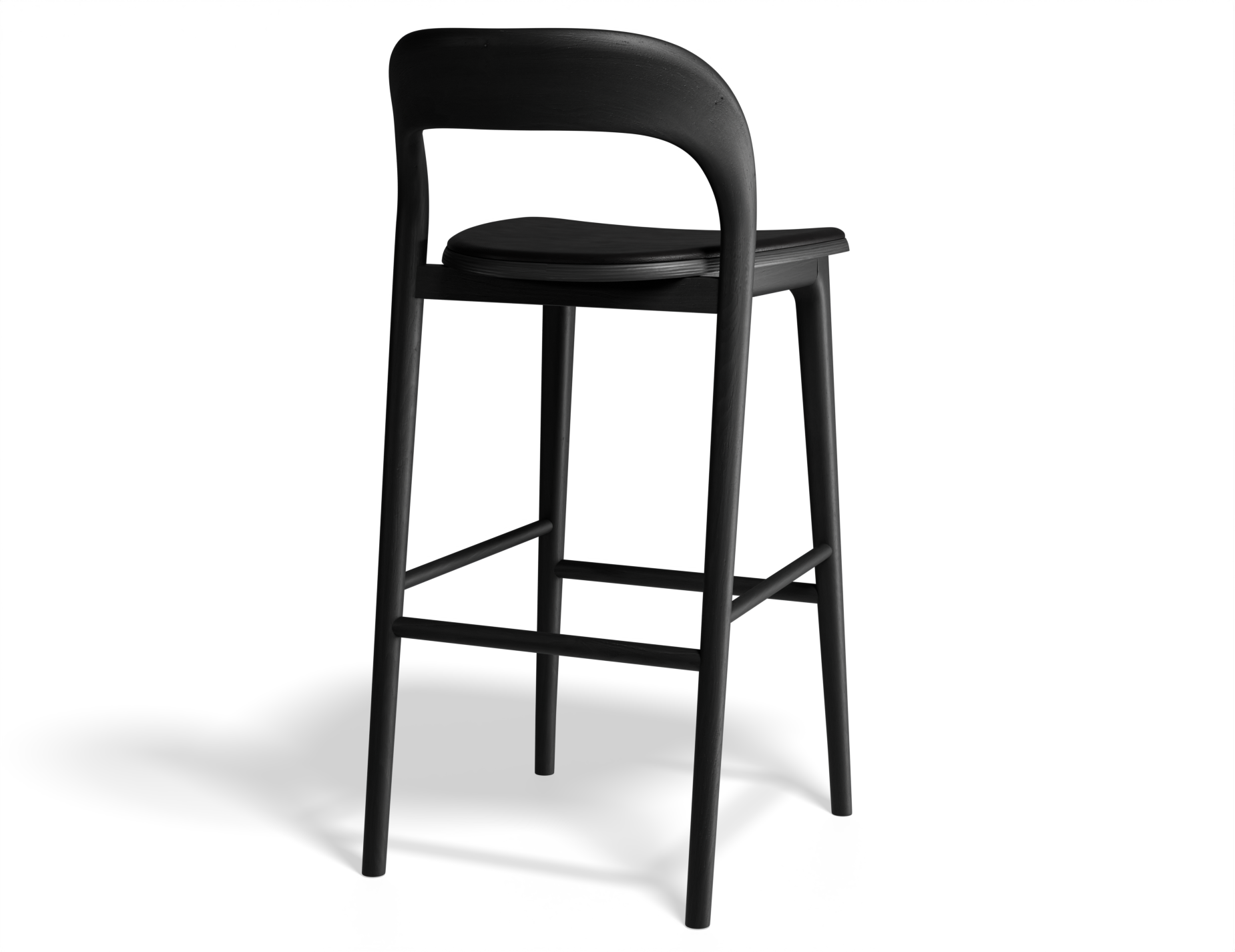 Mia Bar Stool - Black with Pad