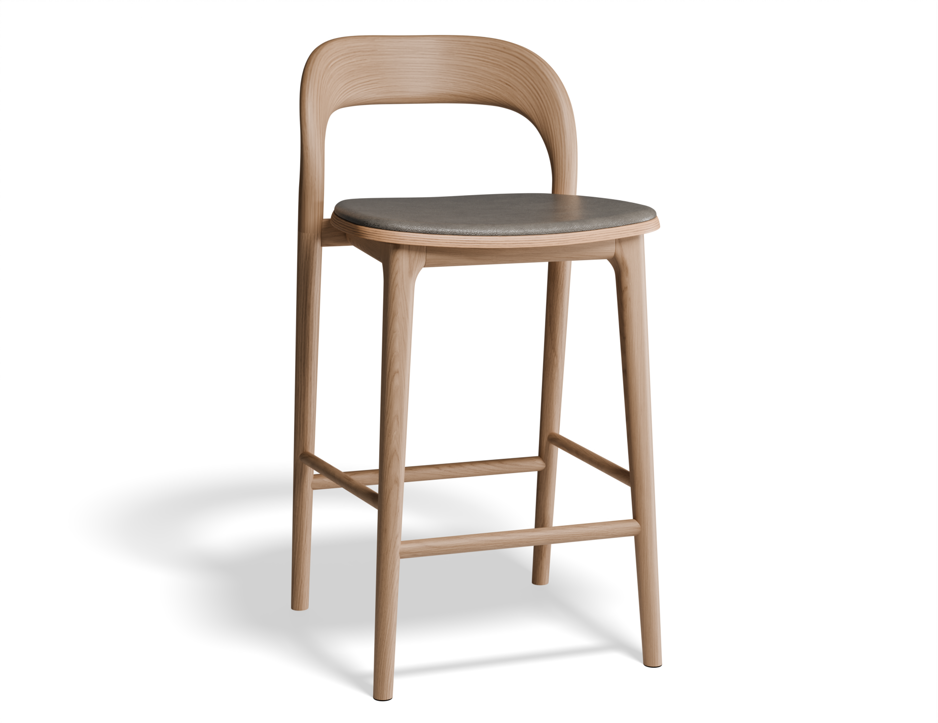 Mia Bar Stool - Natural with Pad