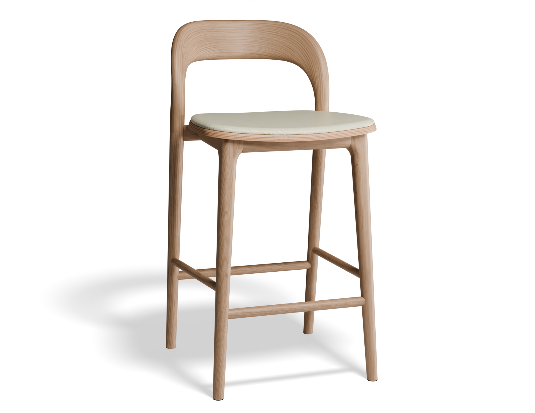 Mia Bar Stool - Natural with Pad