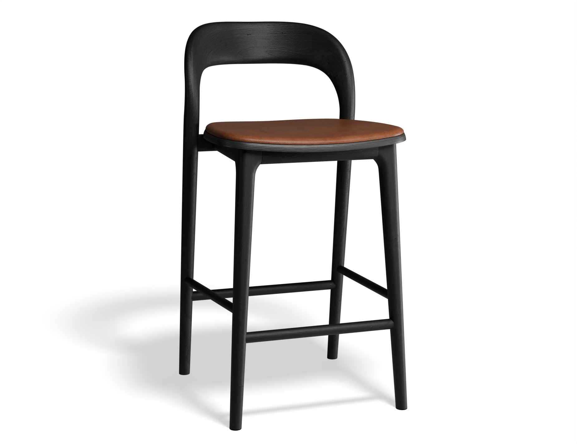 Mia Bar Stool - Black with Pad