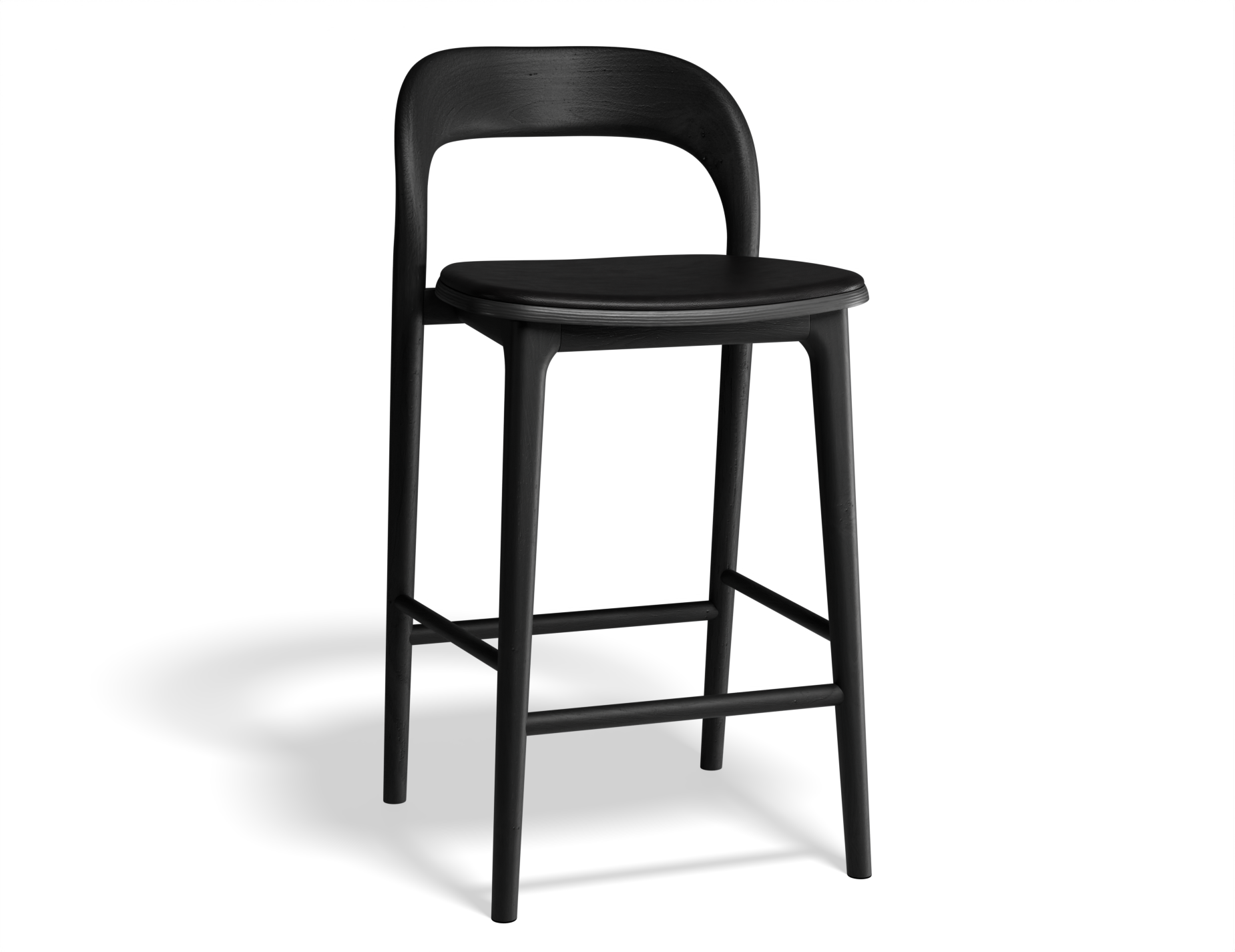 Mia Bar Stool - Black with Pad