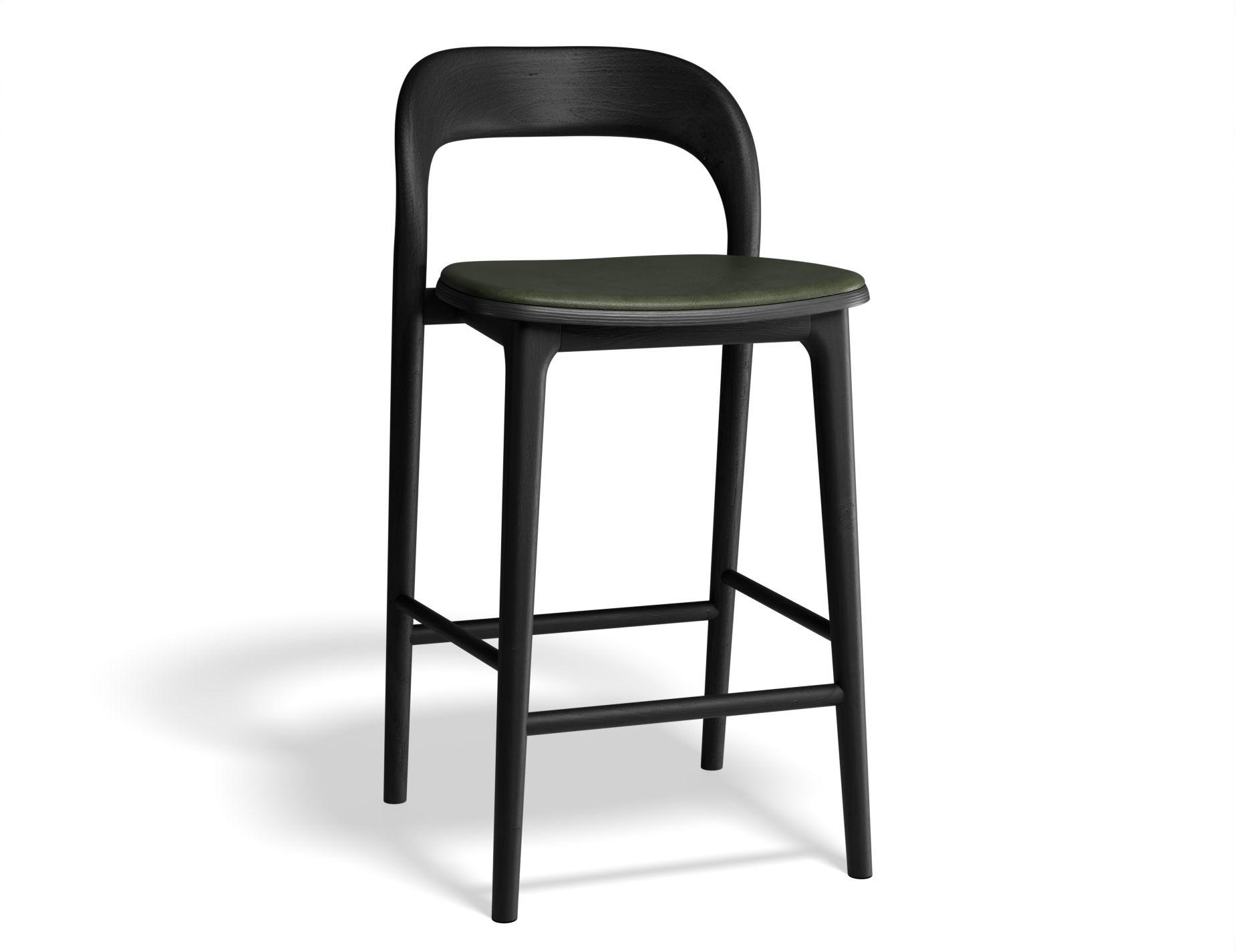 Mia Bar Stool - Black with Pad