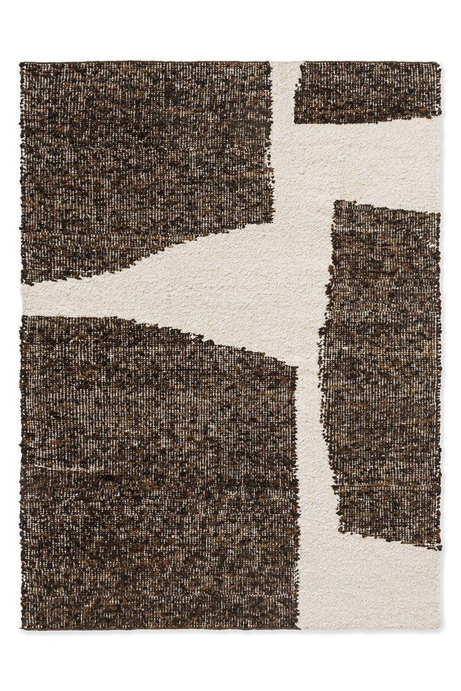 Craft Fundament Wool Rug - Chocolate/Cream - 149305