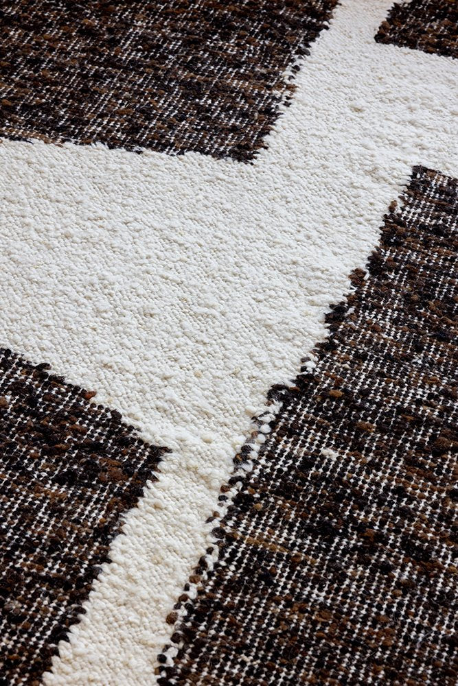 Craft Fundament Wool Rug - Chocolate/Cream - 149305