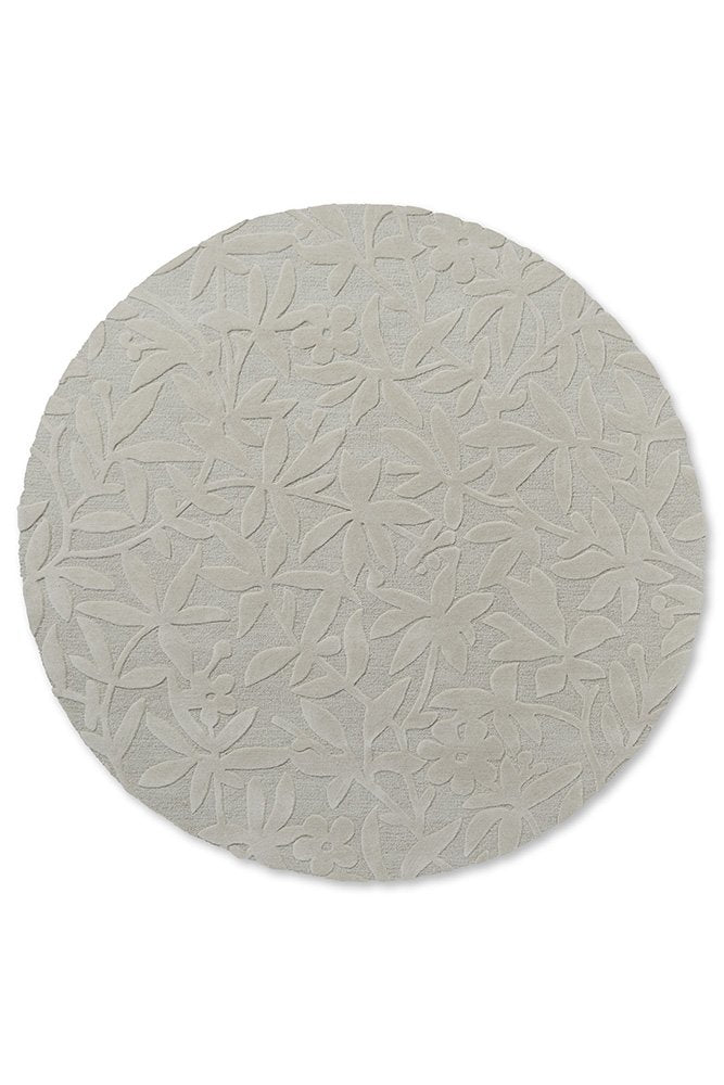 Cleavers Round Rug - Natural - 080901