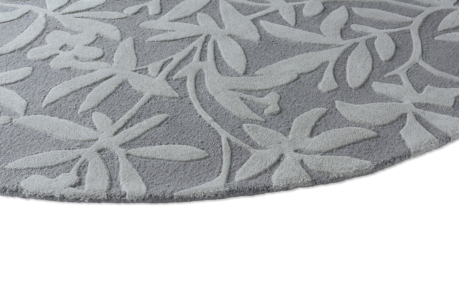 Cleavers Round Rug - Dark Steel - 080904