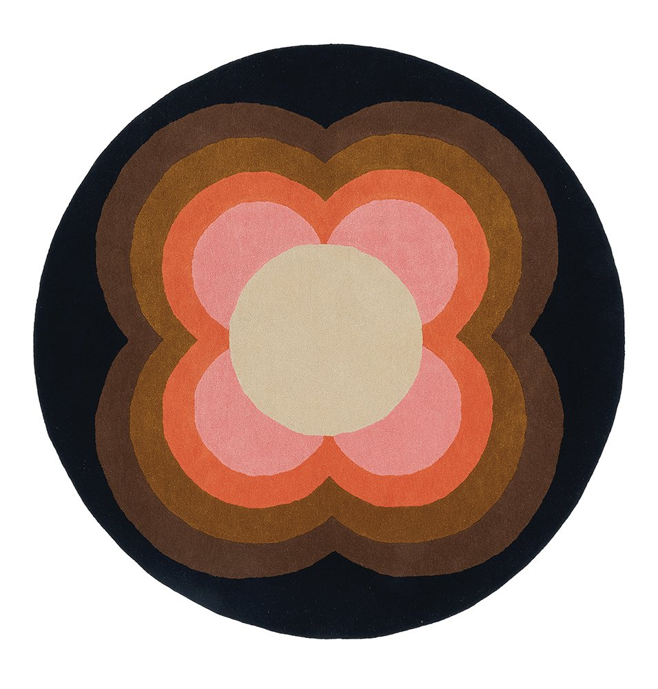 Sunflower Round Rug - Pink - 060005