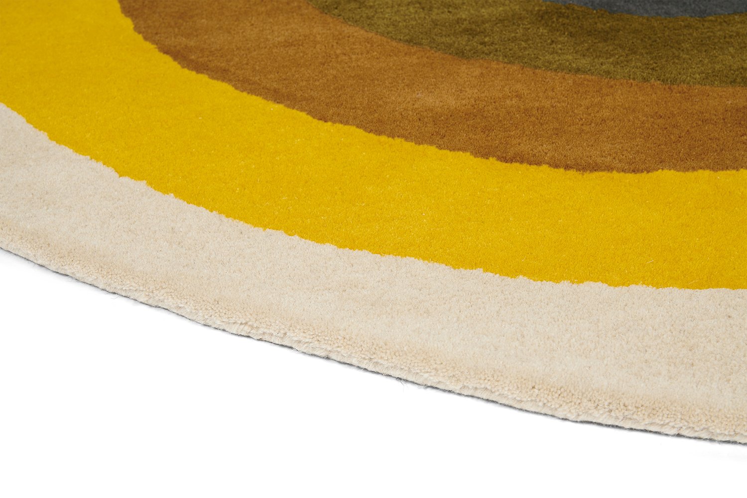 Sunflower Round Rug - Yellow - 060006