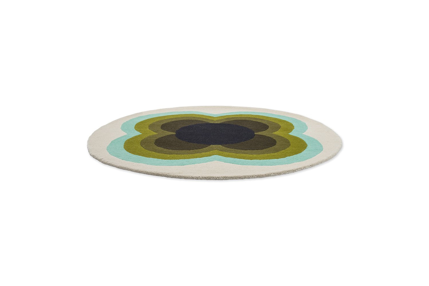 Sunflower Round Rug - Olive - 060007