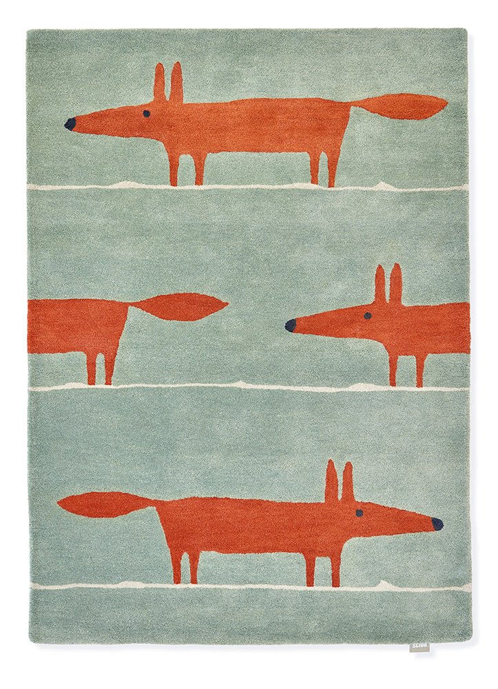 Mr Fox Rug - Mint Poppy - 025313