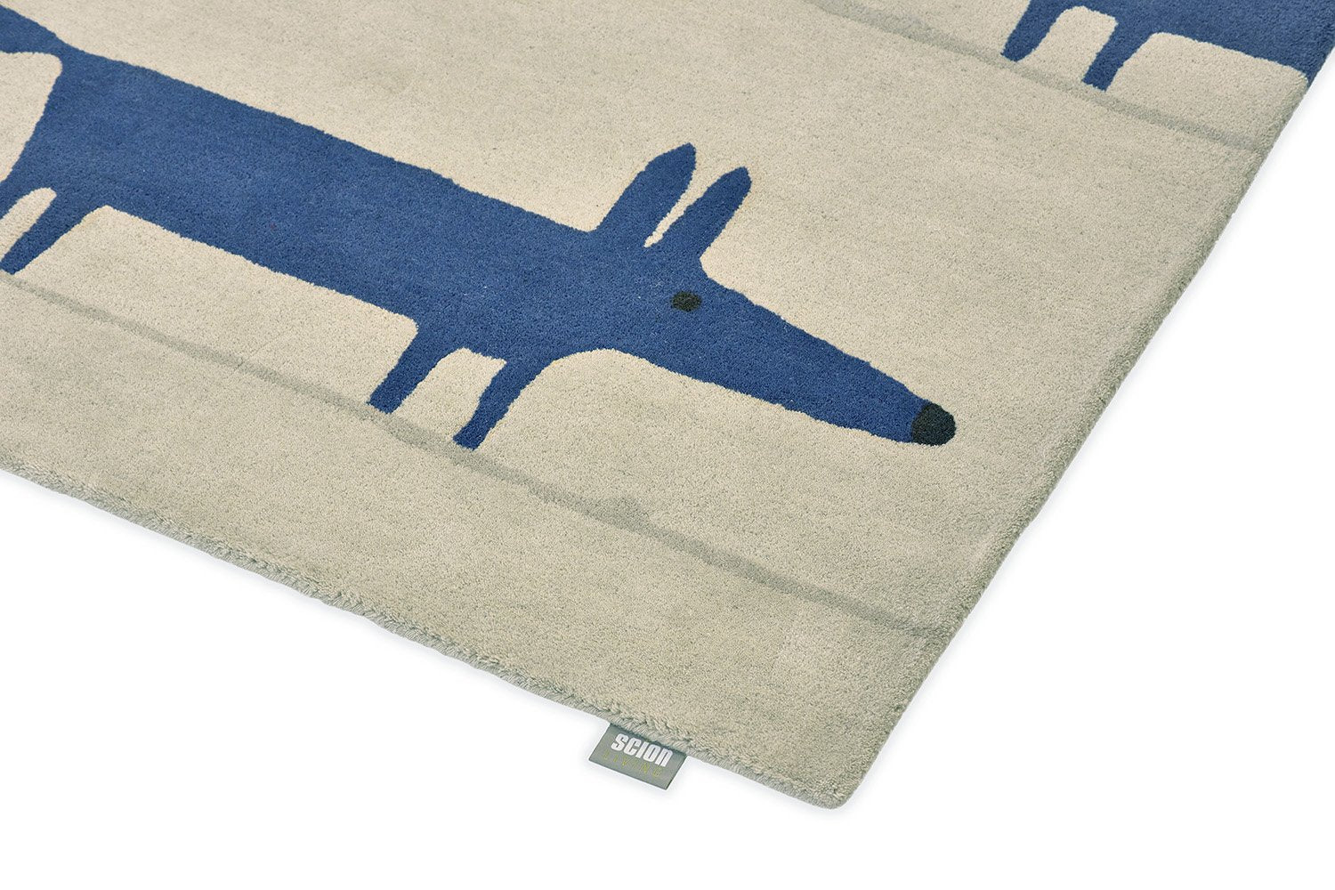 Mr Fox Rug - Pebble Denim - 025328