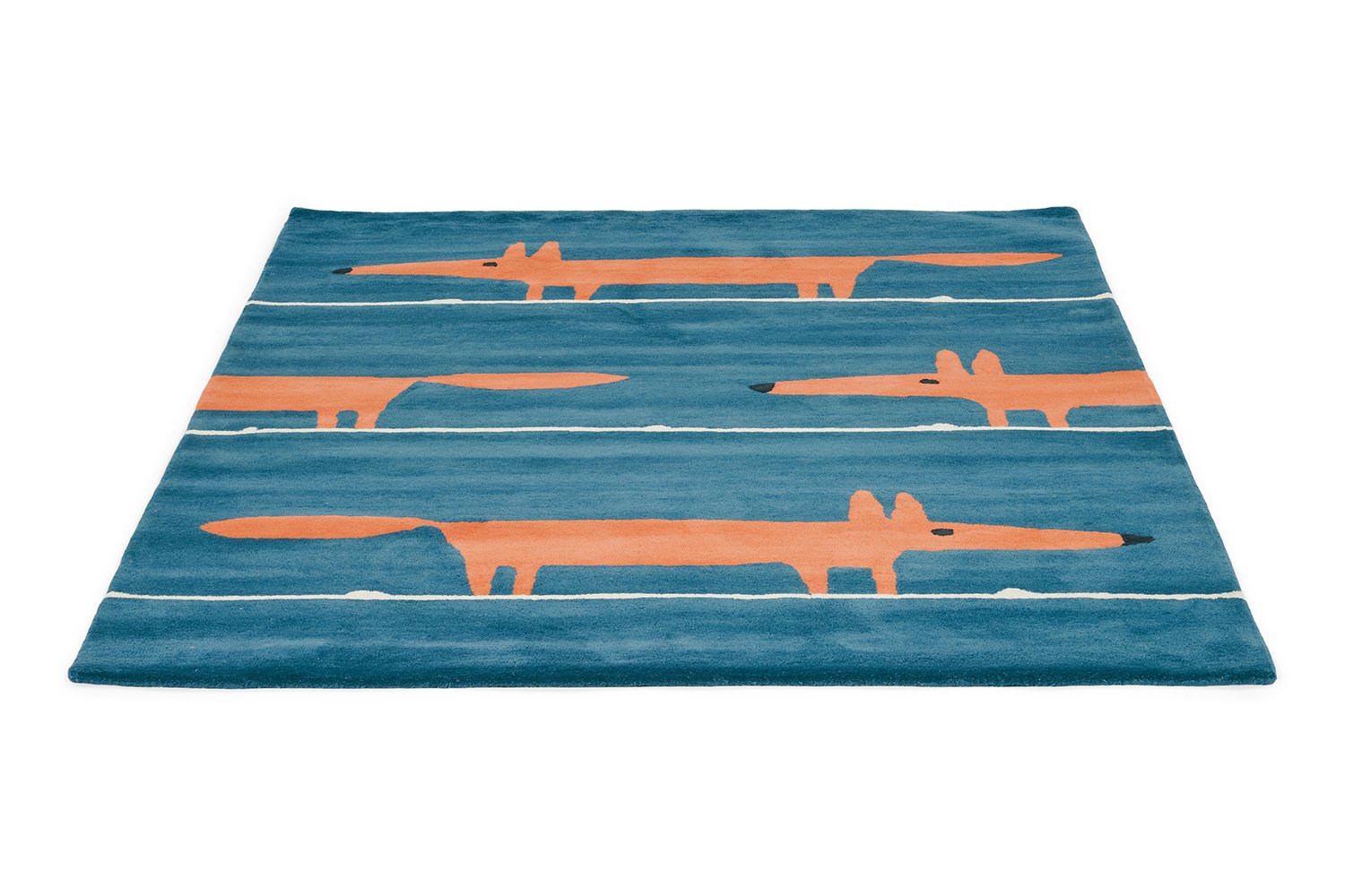 Mr Fox Rug - Denim - 25318