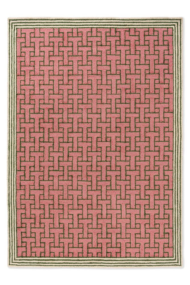 Monogram Rug - Dusted Pink - Outdoor - 455802