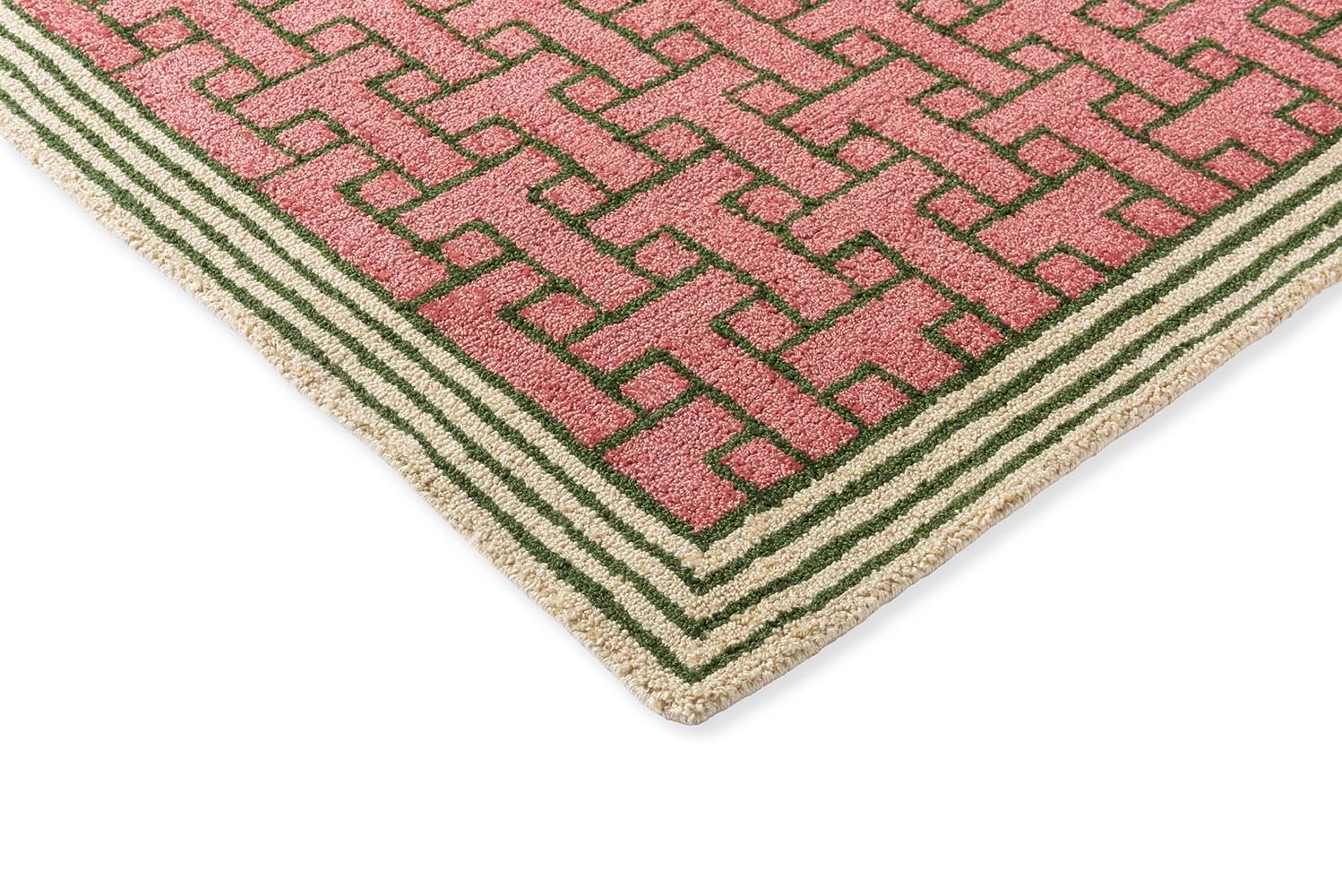 Monogram Rug - Dusted Pink - Outdoor - 455802