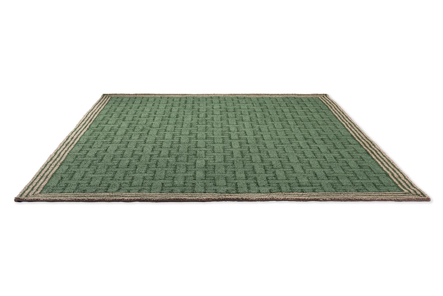 Monogram Rug - Jade Green - Outdoor - 455807