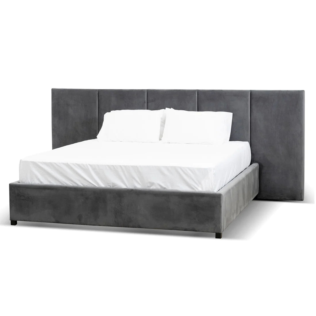 Amado Beds - Charcoal Velvet