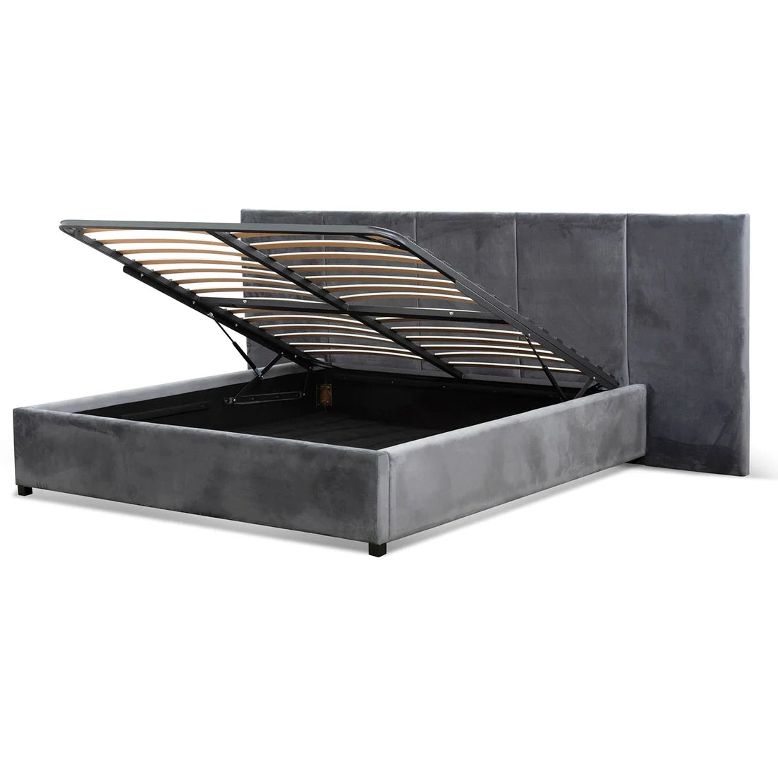 Amado Beds - Charcoal Velvet