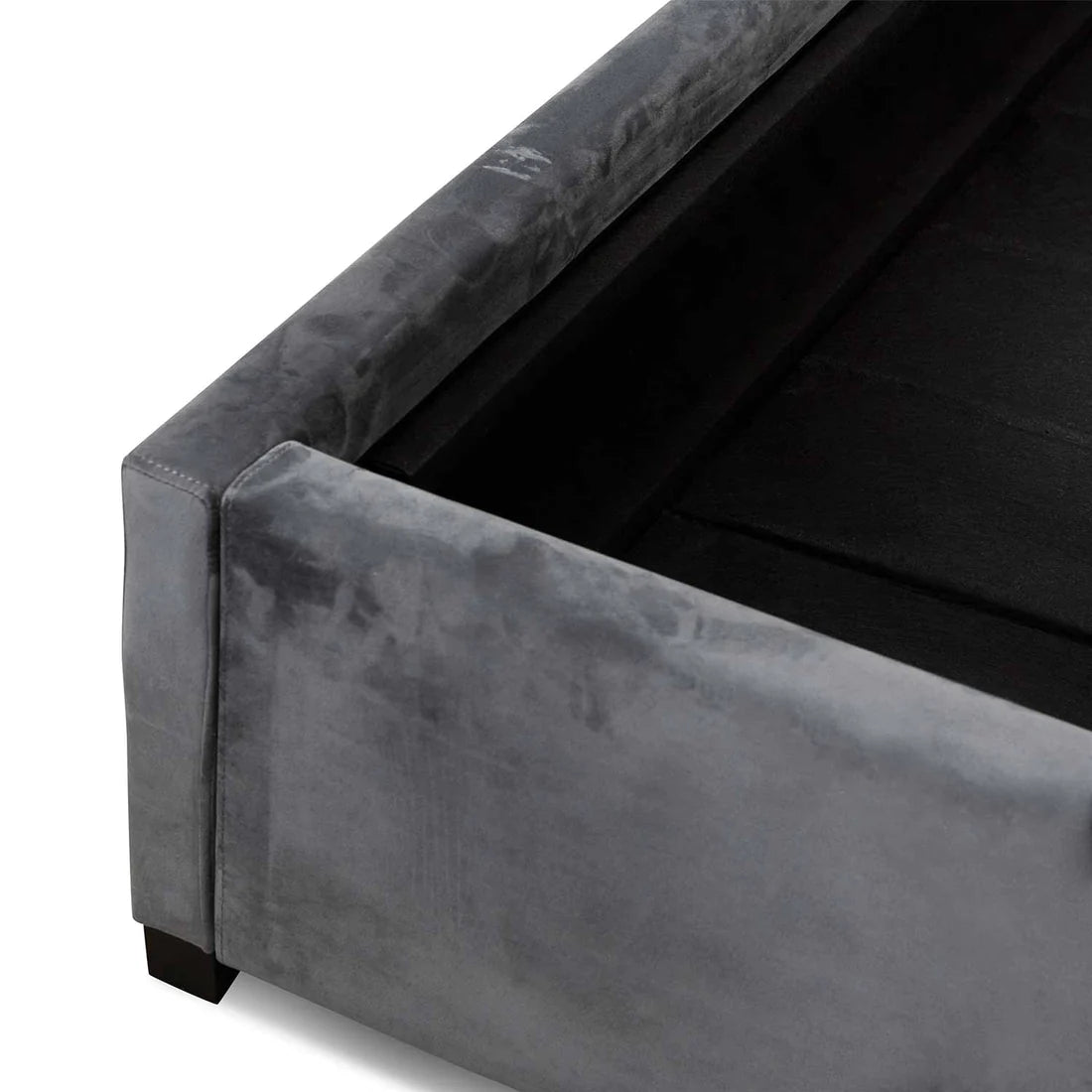 Amado Beds - Charcoal Velvet