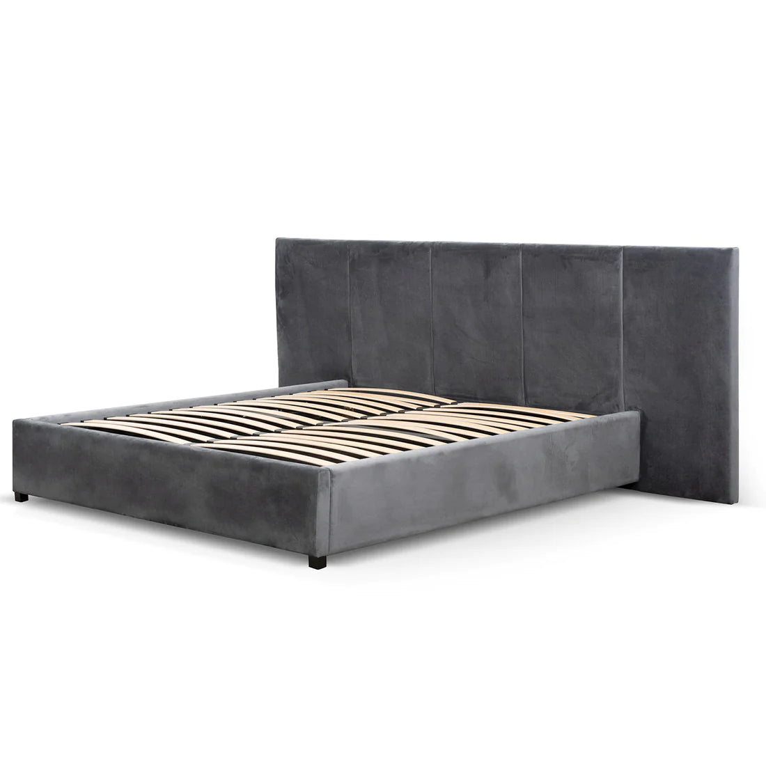 Amado Beds - Charcoal Velvet