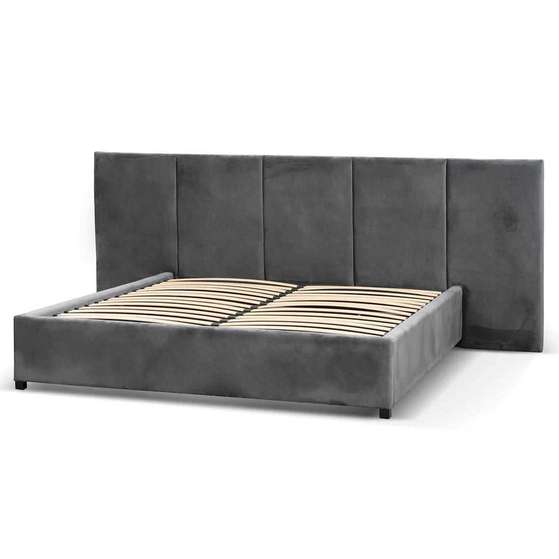 Amado Beds - Charcoal Velvet