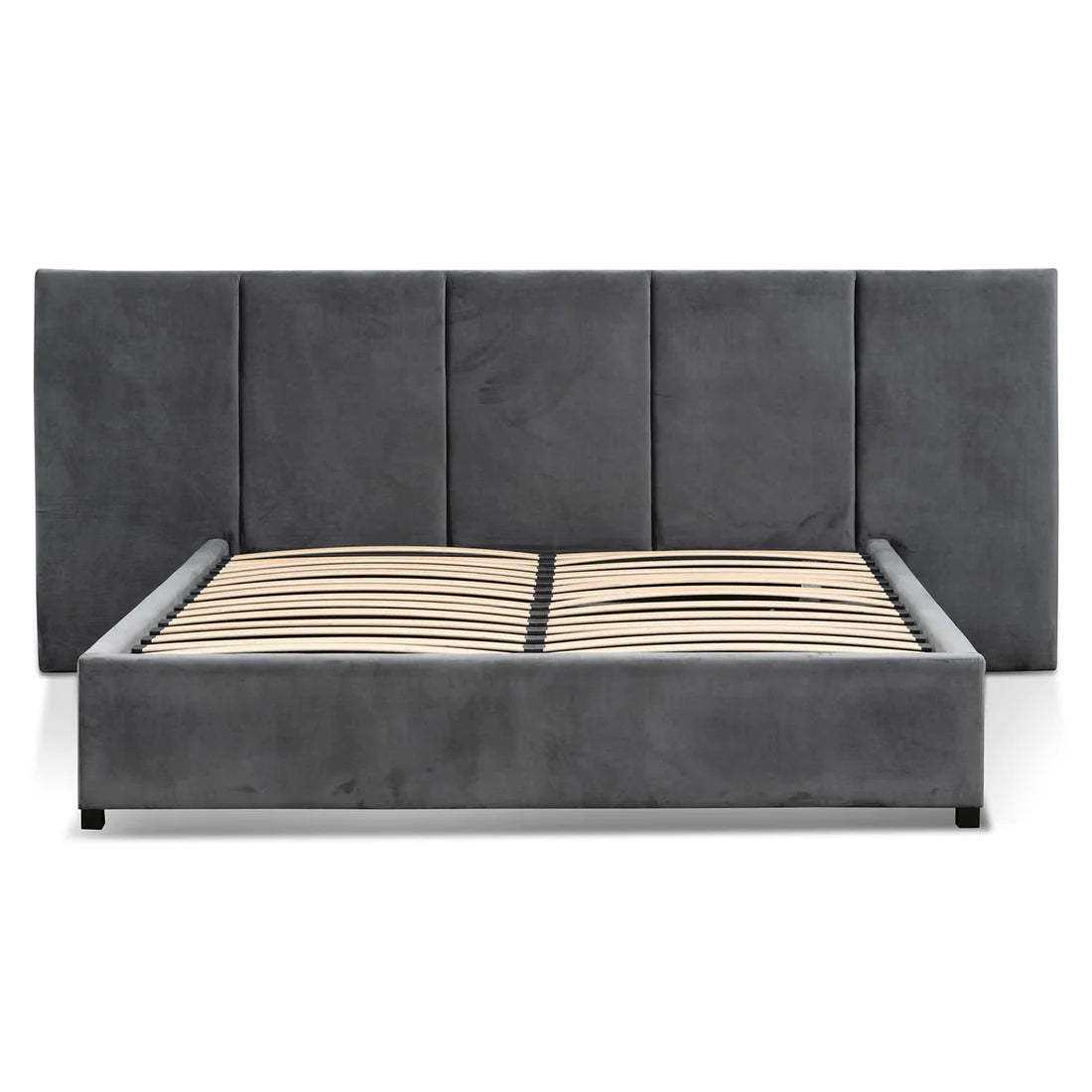 Amado Beds - Charcoal Velvet