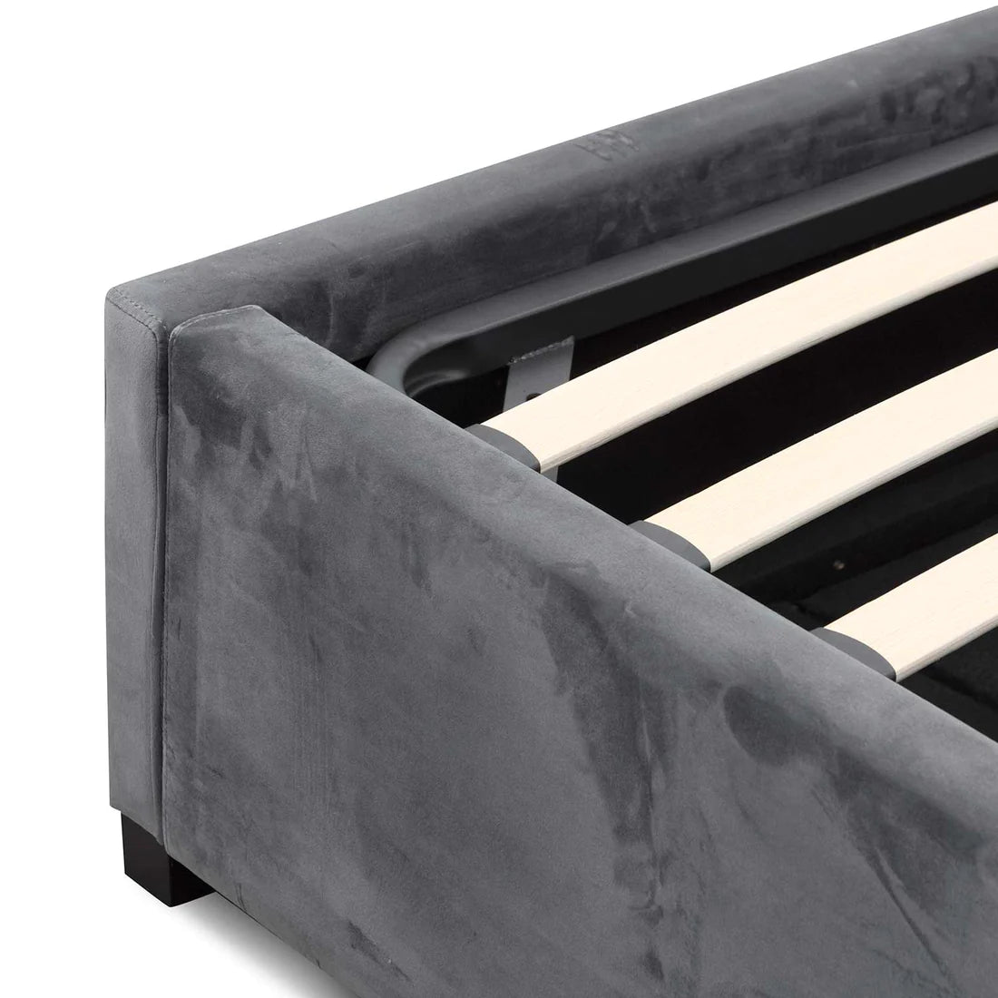 Amado Beds - Charcoal Velvet