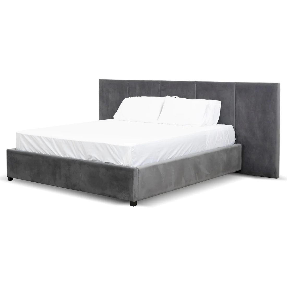 Amado Beds - Charcoal Velvet