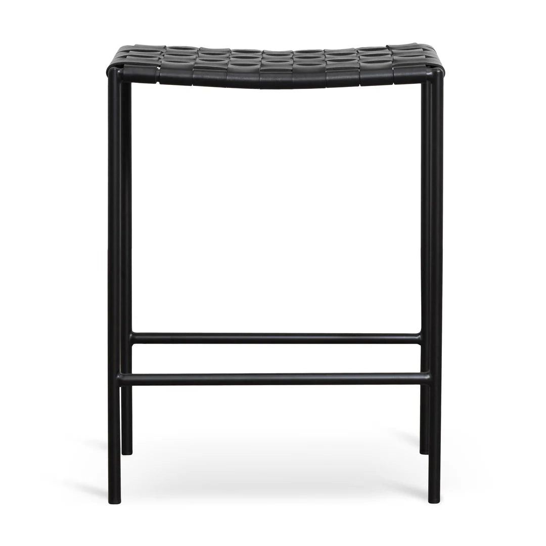 Anika Bar Stool - Black Frame - Black - Set of 2