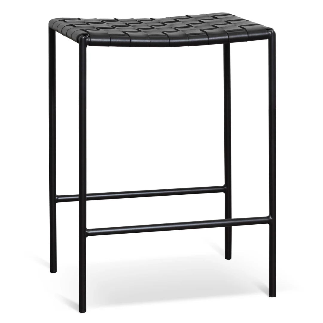 Anika Bar Stool - Black Frame - Black - Set of 2