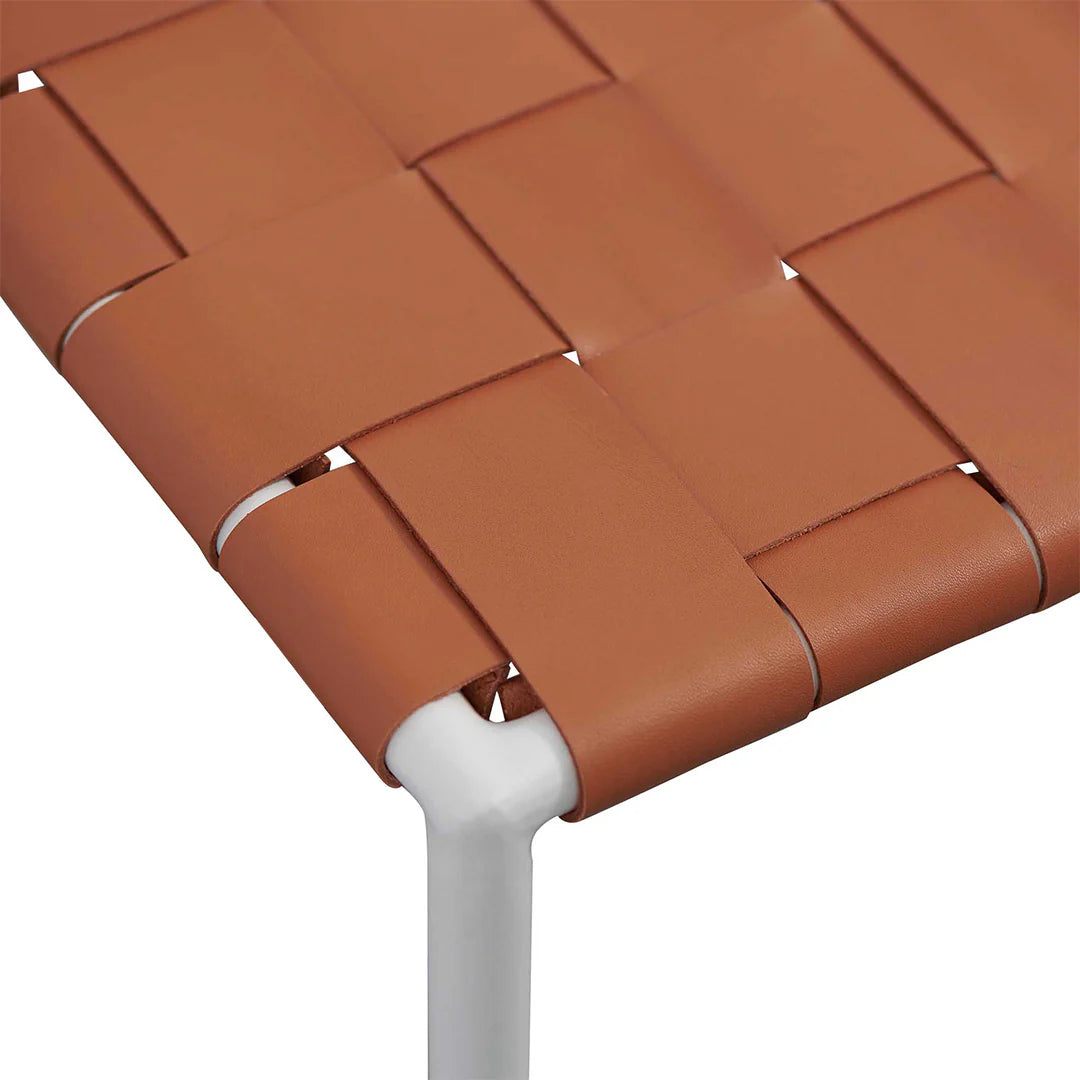 Anika Bar Stool - White Frame - Tan - Set of 2