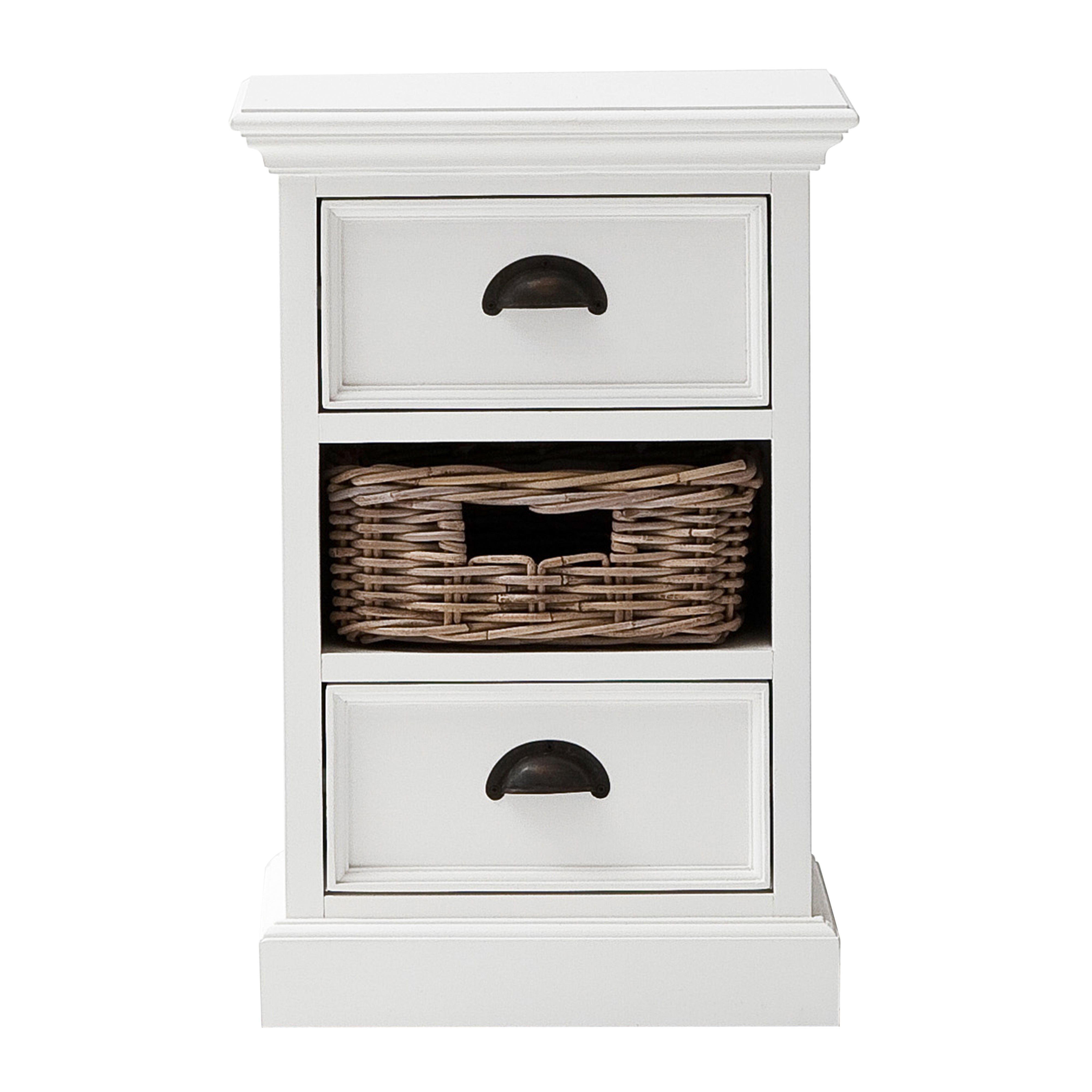 Halifax Bedside Storage Unit with Basket