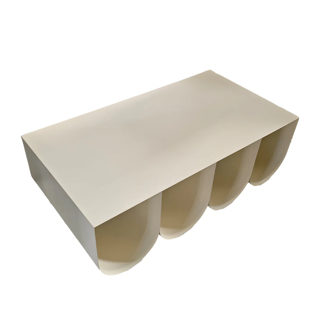 Vionta Coffee Table - Ivory White