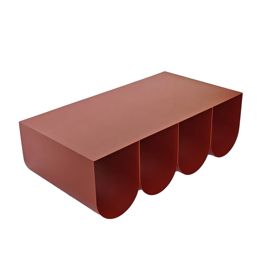 Vionta Coffee Table - Burgundy Red
