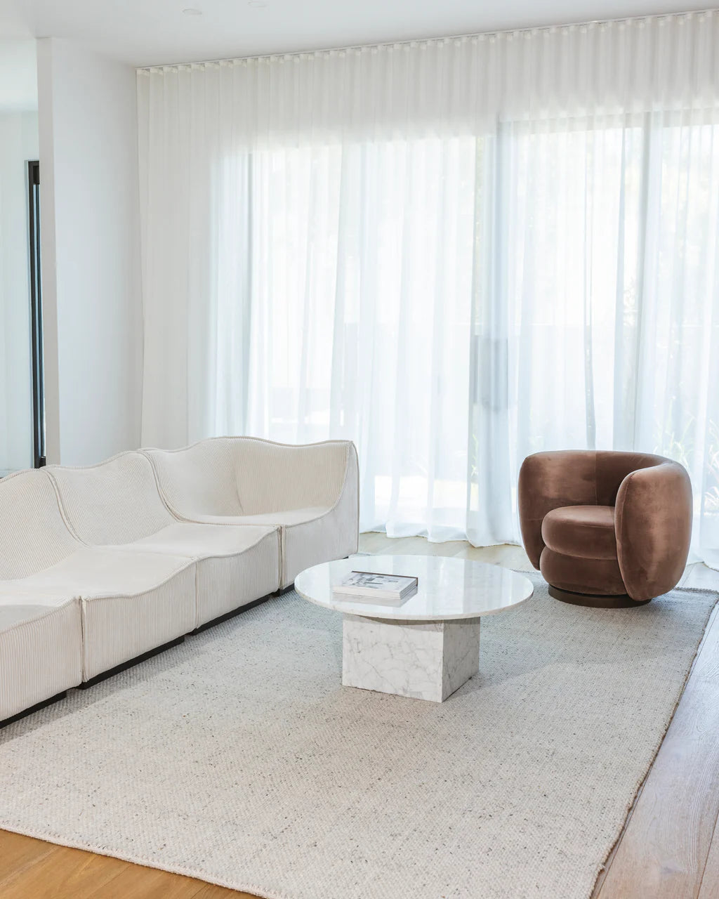 Cora Modular Sofa - Right Corner - Buff