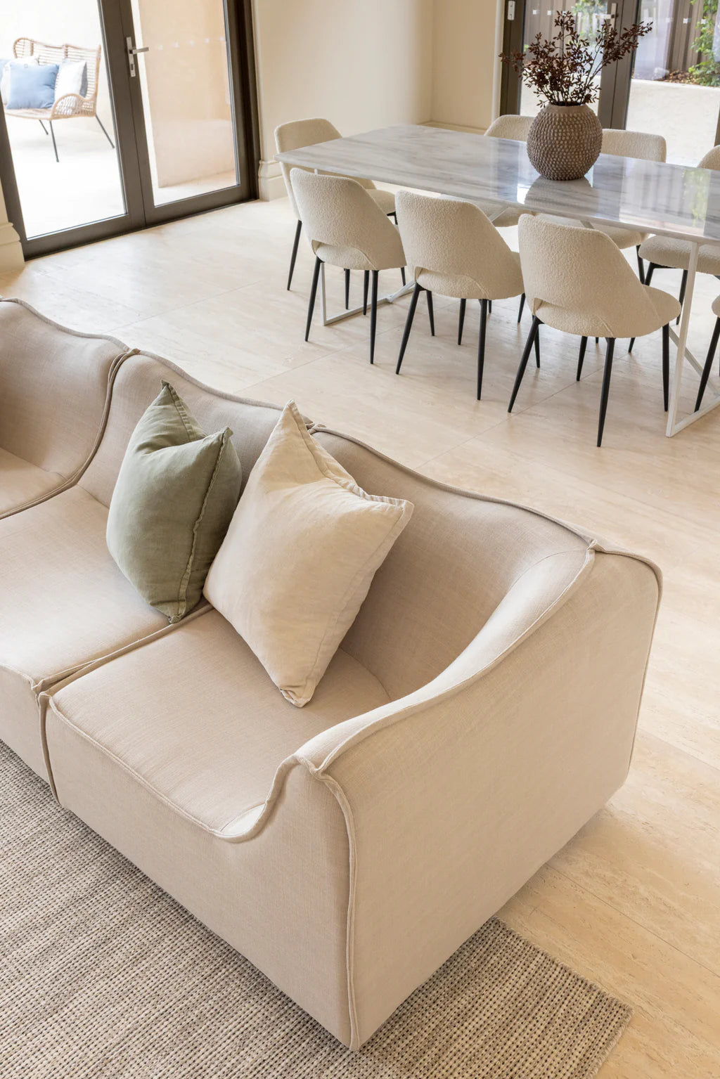 Cora Modular Sofa - Armless - Mist