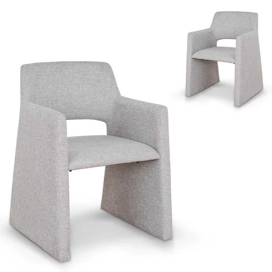 Marko Fabric Dining Chair - Spec Cloud Grey - Set of 2